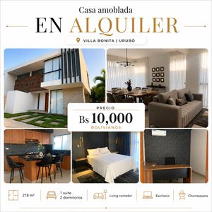 Casa En Alquiler En El Urubo