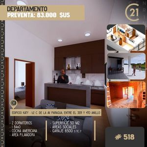 2 Dormitorios, Pre Venta, Edificio Katy. (tc:7)