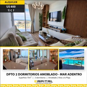 Departamento Amoblado En Alquiler En Mar Adentro