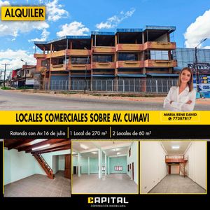 3 Locales Comerciales En Alquiler Sobre Avenida Cumavi