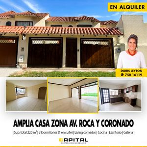 Casa En Alquiler – Zona Av. Roca Y Coronado