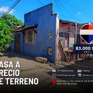 Casa Economica De 344 Mts Entre Av Cumavi Y 7mo Anillo