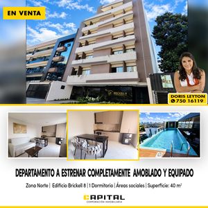 Dpto De 1 Dorm Amoblado Y Equipado En Venta Zona Norte