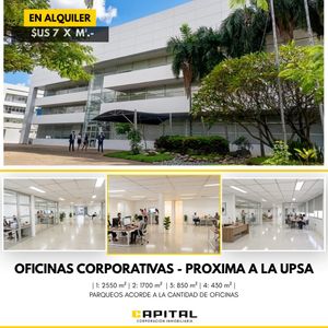 Oficinas En Alquiler En Zona Upsa Zona Este