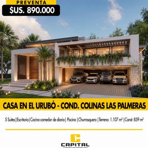 Exclusiva Mansión En Preventa En El Condominio Colinas Las Palmeras Del Urubó