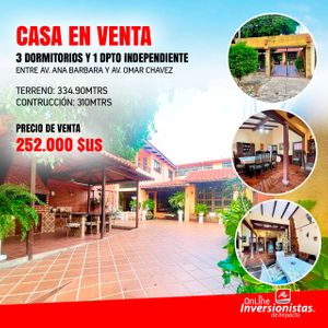 Amplia Casa En Venta Zona Comercial Entre 1er Y 2do Anillo Negociable 