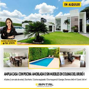 En Colinas Del Urubo Alquilo Casa