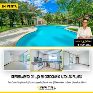 Departamento En Venta Zona Oeste Condominio Alto Las Palmas