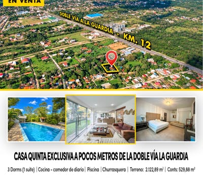 Linda Casa Quinta/doble Vía La Guardia 