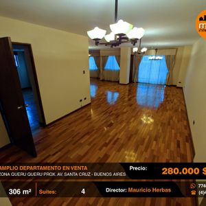 Tipo Penthouse En Venta 305 M2 Zona Queru Queru