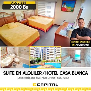 Suite Amoblada En Alquiler /equipetrol