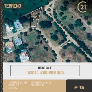 Inmueble # 75 Terrenos En Urubo Golf Módulo 7 