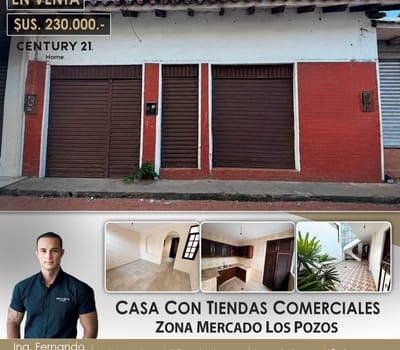 Casa Con Tiendas En Venta Zona Mercado Los Pozos