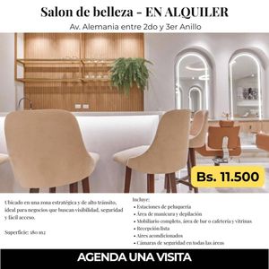 Salon De Belleza En Alquiler, Av. Alemana