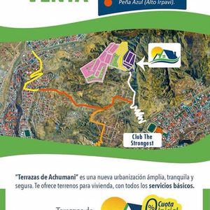 Terrazas De Achumani Ofrece Terrenos De 300m2 Desde 42.000 Dólares A Credito.