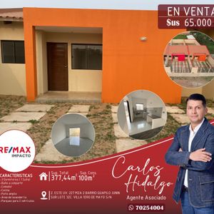 Casa En Venta Z/villa 1ero De Mayo 8vo Anillo