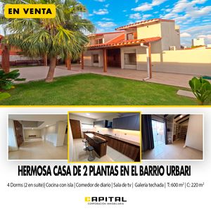 Hermosa Casa En Venta En Barrio Urbarí