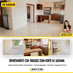 Departamento De 2 Dormitorios Y Parqueo, Incluye Servicios