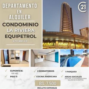 Departamento De Lujo En Alquiler, En B. Equipetrol
