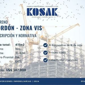 Terreno Cordón Zona Vis