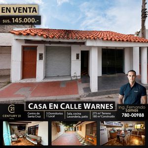 Casa En Venta Con Local En El Centro De Santa Cruz