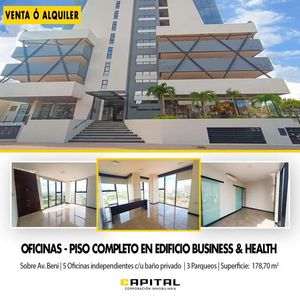 Alquiler O Venta De Oficinas–piso Completo En Edificio Business  & Health