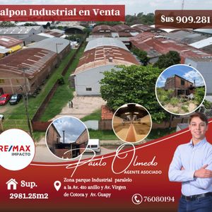 Galpón Industrial En Venta Zona Parque Industrial 4to Anillo