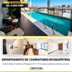 Alquilo Departamento De 1 Dormitorio En Equipetrol