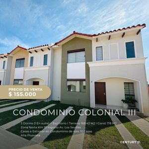  Casa De 3 Dormitorios – Condominio Colonial II
