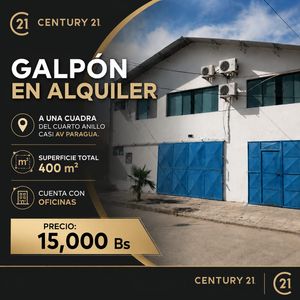 Galpon En Alquiler - 4o Anillo Paragua
