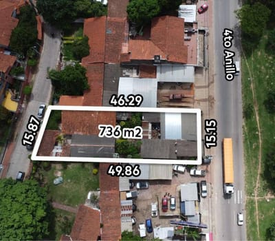 Terreno En Venta Sobre Av. 4to Anillo Entre Beni Y Radial 27