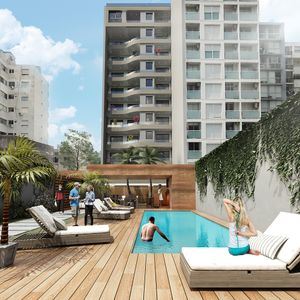 En Venta ¡con Renta! Apto.1 Dormitorio.1 Baño.pocitos Nuevo