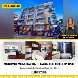 Monoambiente De Amoblado En Alquiler Zona Equipetrol