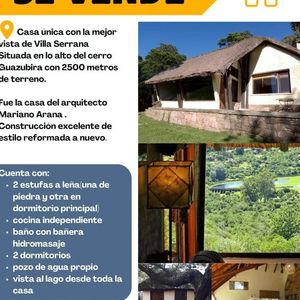 Dueño Vende Espectacular Propiedad Villa Serrana (ex Casa De Mariano Arana).