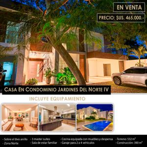 Casa En Venta Condominio Jardines Del Norte IV