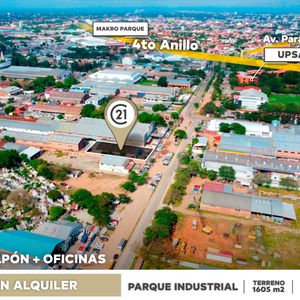 Galpon Con Oficinas En Alquiler En El Parque Industrial