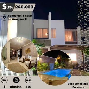 Casa Amoblada En Venta En Condominio Solar De  Aranjuez II