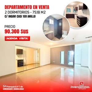 Departamento De 2 Dormitorios + Parqueo En Venta 