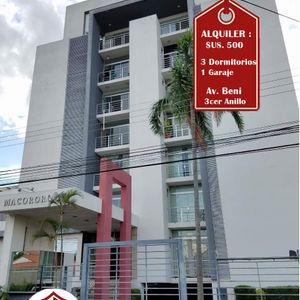 Departamento En Alquiler Av. Beni 3er Anillo Externo