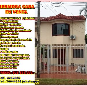 Preciosa Casa En Venta En Zona Norte (153.000 $us)