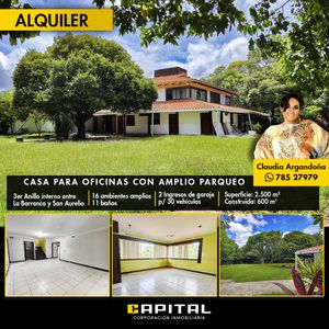 Casa Ideal Para Oficina  Amplio Parqueo