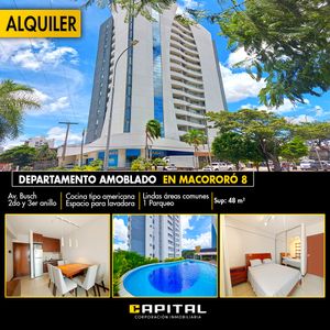 Departamento Amoblado En Edificio Macororo 8