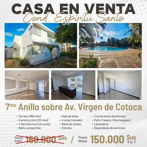 Casa En Venta, Condominio Espiritu Santo (tc:7)