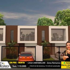 Casa En Pre Venta Zona De El Remanso III