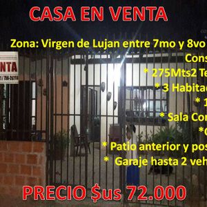 Virgen De Lujan Entre 7mo Y 8vo Anillo