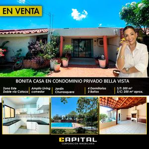 Casa De 4 Dormitorios En Venta, Condominio Bella Vista