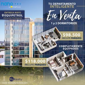 Dptos En Venta 1 Y 2 Dormitorios De Lujo