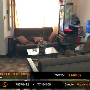 Departamento Duplex En Alquiler 2 Dormtorios Zona Temporal Cbba.