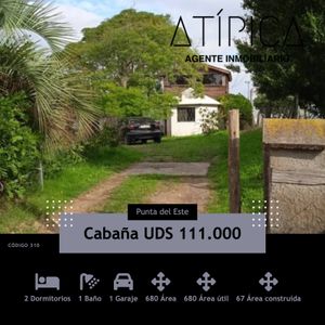 Cabaña, Lausana, 2 Dormitorios, Punta Del Este, Maldonado,  Uruguay