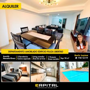 Edificio Plaza Libertad, Departmaento De 2 Dormitorios Con Muebles Y Parqueo 
